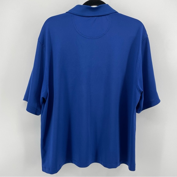 Greg Norman Mens Tasso Elba Golf Polo Shirt Blue Five Iron PlayDry L - Picture 3 of 4